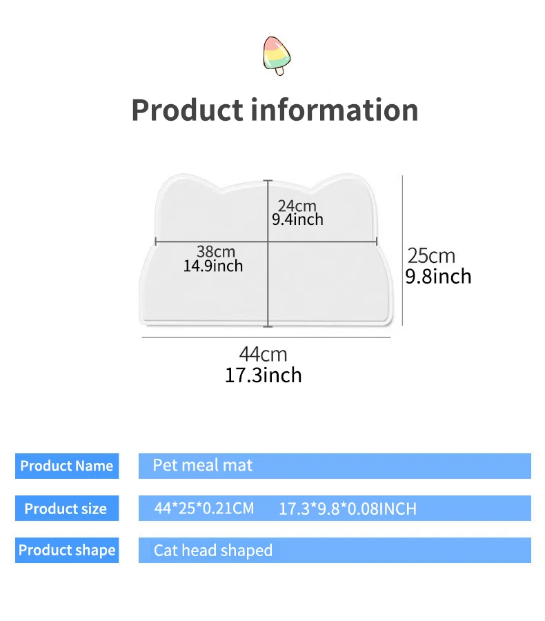 pet place mats easy to clean anti-slip