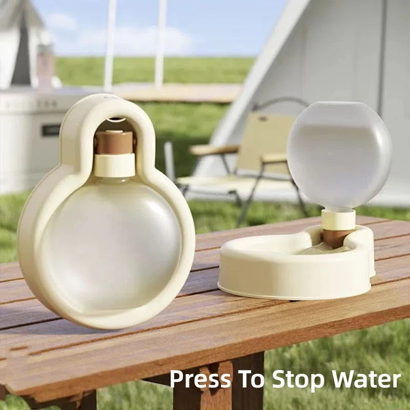 Bulb water bottle Pet Outing Water Cup Dog Portable Foldable Kettle Large Capacity Dog Bowl Out Drinking Water Feeder 1